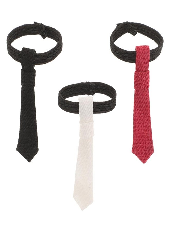 ERINGOGO 3pcs Dollhouse Neck Ties 1:12 Scale Miniature Doll Tie for Men Bedroom DIY Dress Up Clothing Small Miniature Mini House Clothing Accessories - Image 1